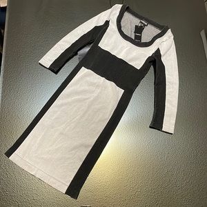 Spandex Dress Black and Grey
